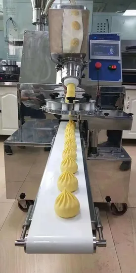 Automatische gedämpfte gefüllte Brötchen Xiaolongbao/Baozi/Kubba Pie Dimsum-Maschine Nepal Momo-Herstellungsmaschine
