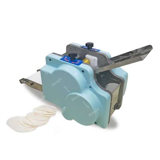 Hochwertige kleine kommerzielle Empanada-Gyoza-Maschine für den Tischgebrauch, automatische Teigtaschen-Hautverpackungsmaschine