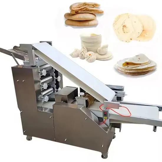 Kommerzielle Pita-Brot-Teigrolle Mehl-Tortilla-Presse Baozi Momo Skin Making Machine