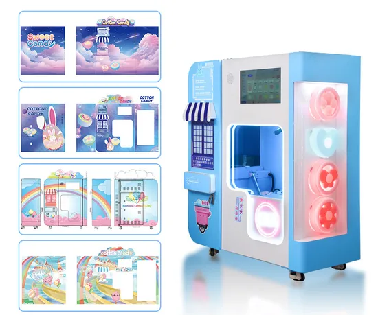 Professioneller kommerzieller intelligenter Zuckerwatteautomat, vollautomatischer Zuckerwatteautomat