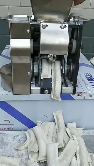 Kommerzieller automatischer Gyoza-Wrapper/Empanada-Samosa-Momo-Maker, kleine elektrische Knödelmaschine zum Verkauf