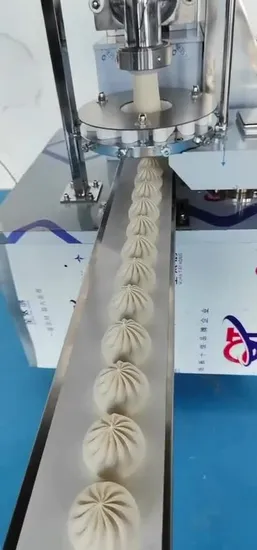 Automatische Maschine zur Herstellung gedämpfter gefüllter Brötchen Nepal Momo/Xiaolongbao/Baozi/Dimsum-Maschine mit weißem Zucker