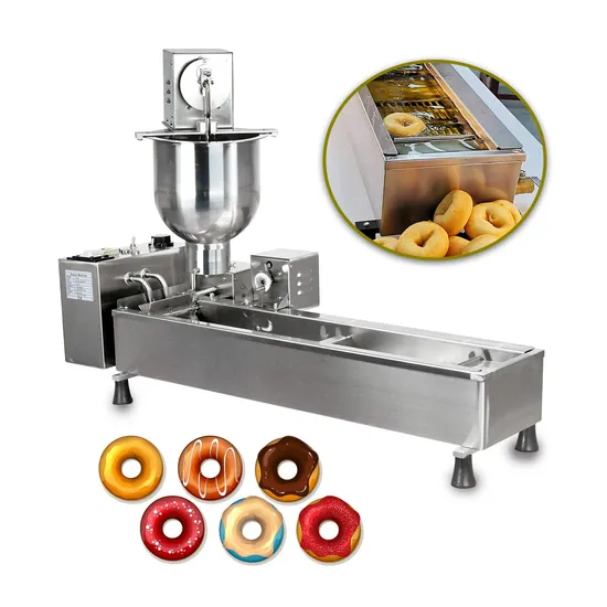 Vollautomatische kleine kommerzielle industrielle Hefe-Fritteuse Donuts Maker Herstellungsmaschine