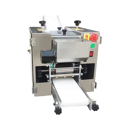 Edelstahl-Wonton-Wrapper-Herstellungsmaschine, Knödelhaut-Maschine, Roti-Chapati-Wrapper-Herstellungsmaschine, Knödelhaut-Maker
