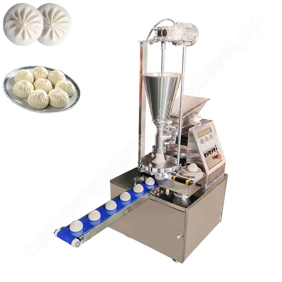 Brötchenmaschine Automatische kleine gedämpfte gefüllte Brötchenmaschine Baozi-Maschine Baozi-Maschine Momo-Maschine Nepal Momo-Maschine